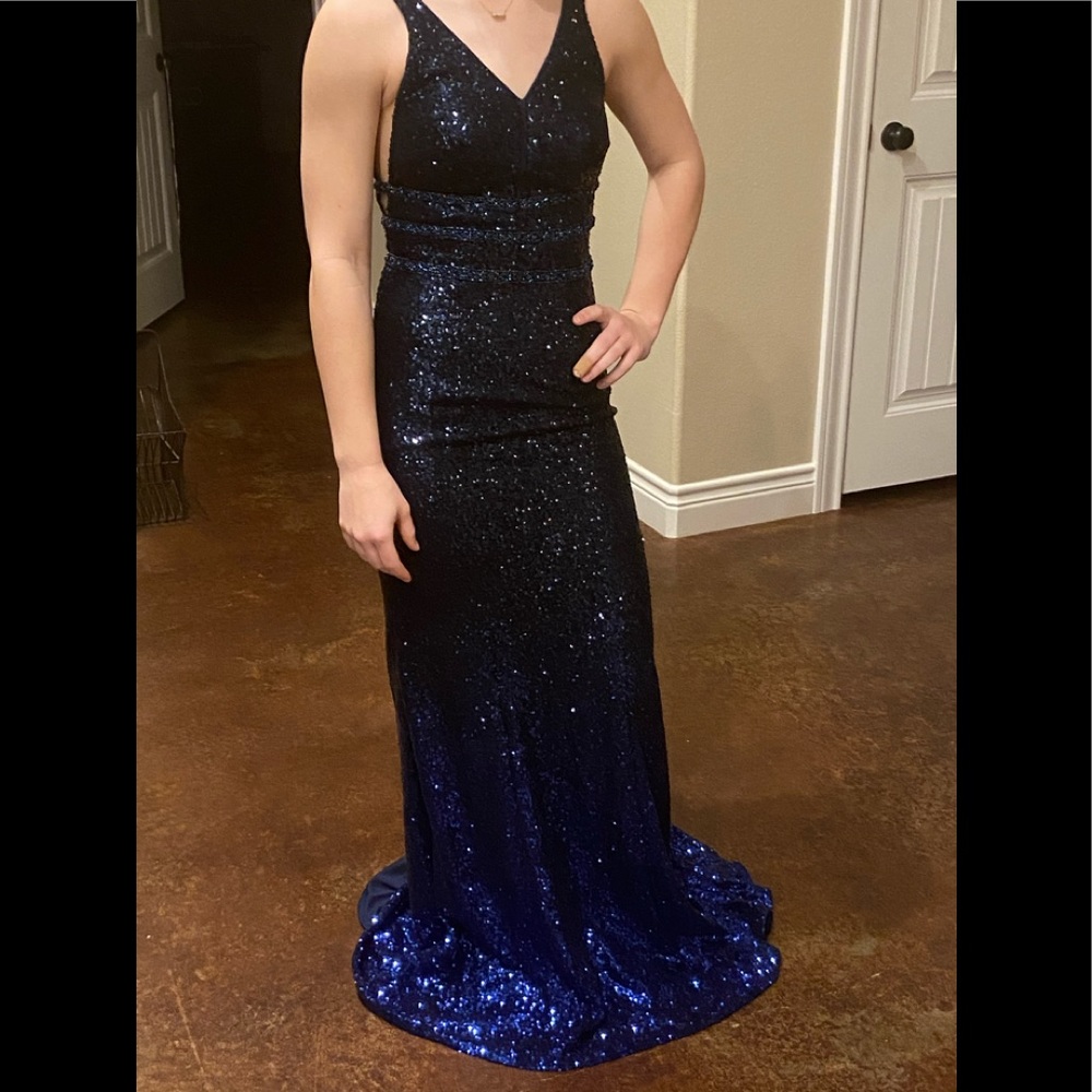 Blue Jovani formal, size 4